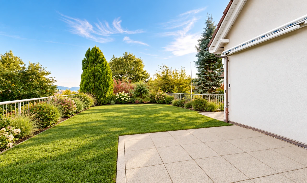 terrasse mit from property, day time, und terrasse