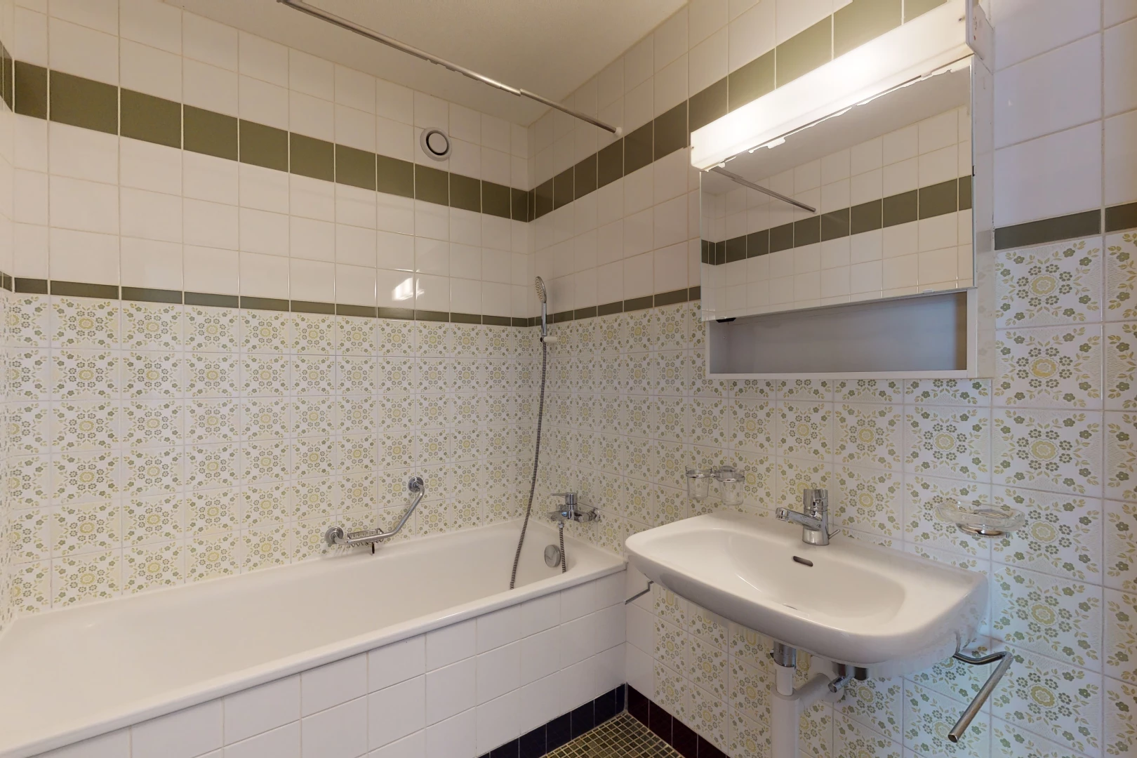 bathroom featuring washbasin and mirror