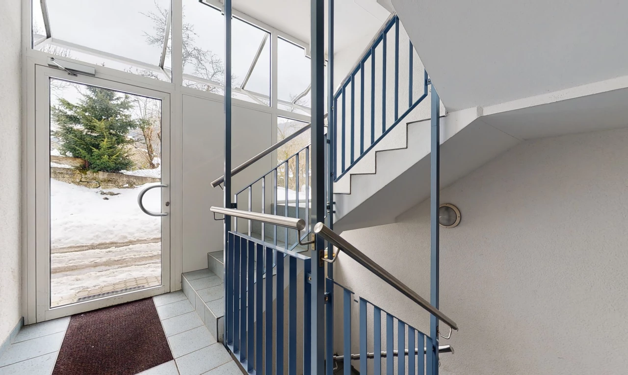 stairs featuring natural light