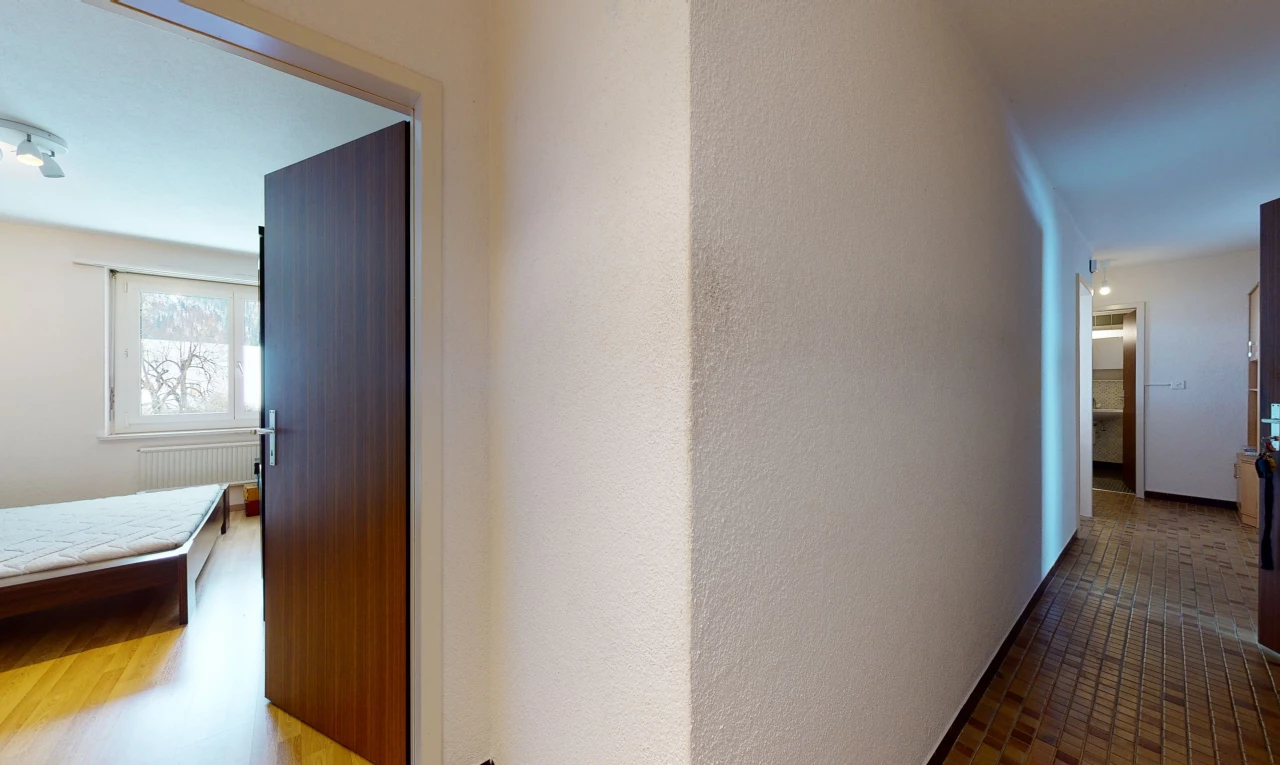 corridor featuring radiator