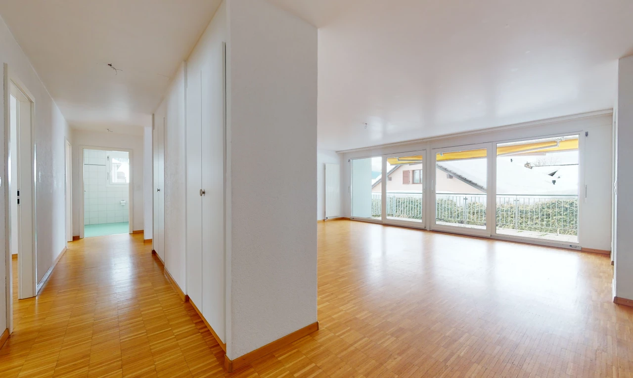 hallway featuring wood-type flooring