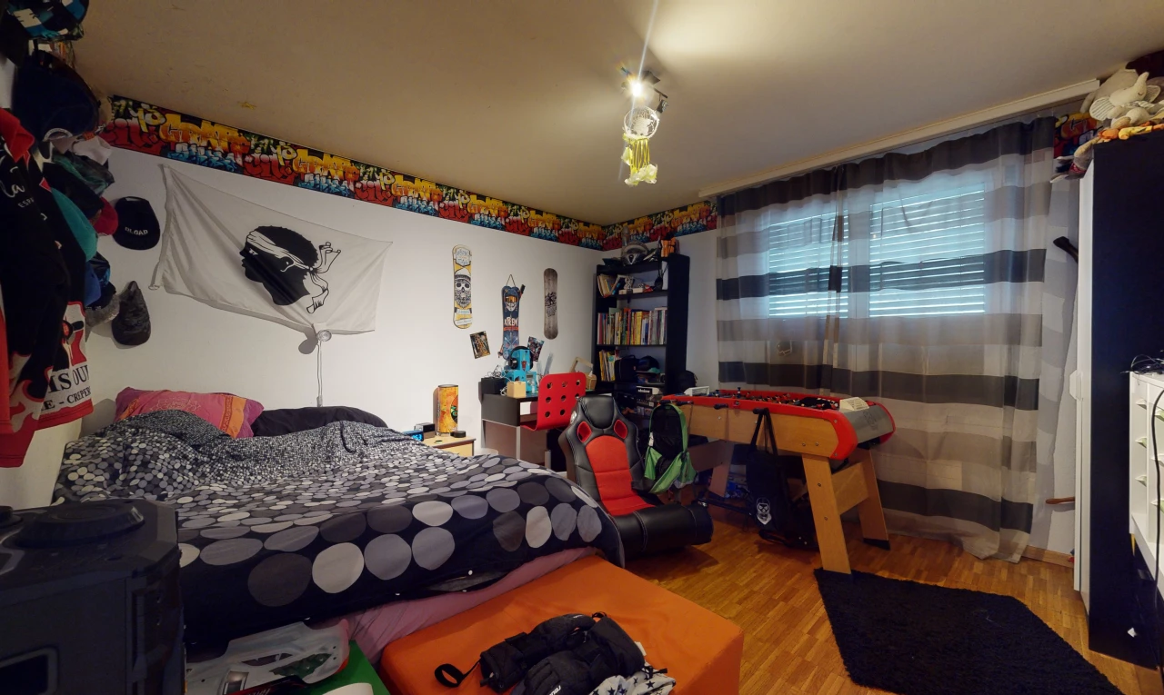 view of hardwood floored bedroom