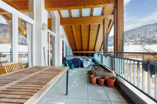 blick auf den balkon