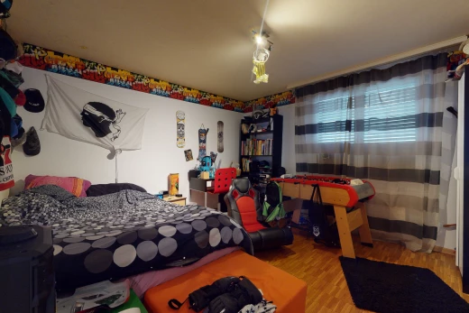 view of hardwood floored bedroom