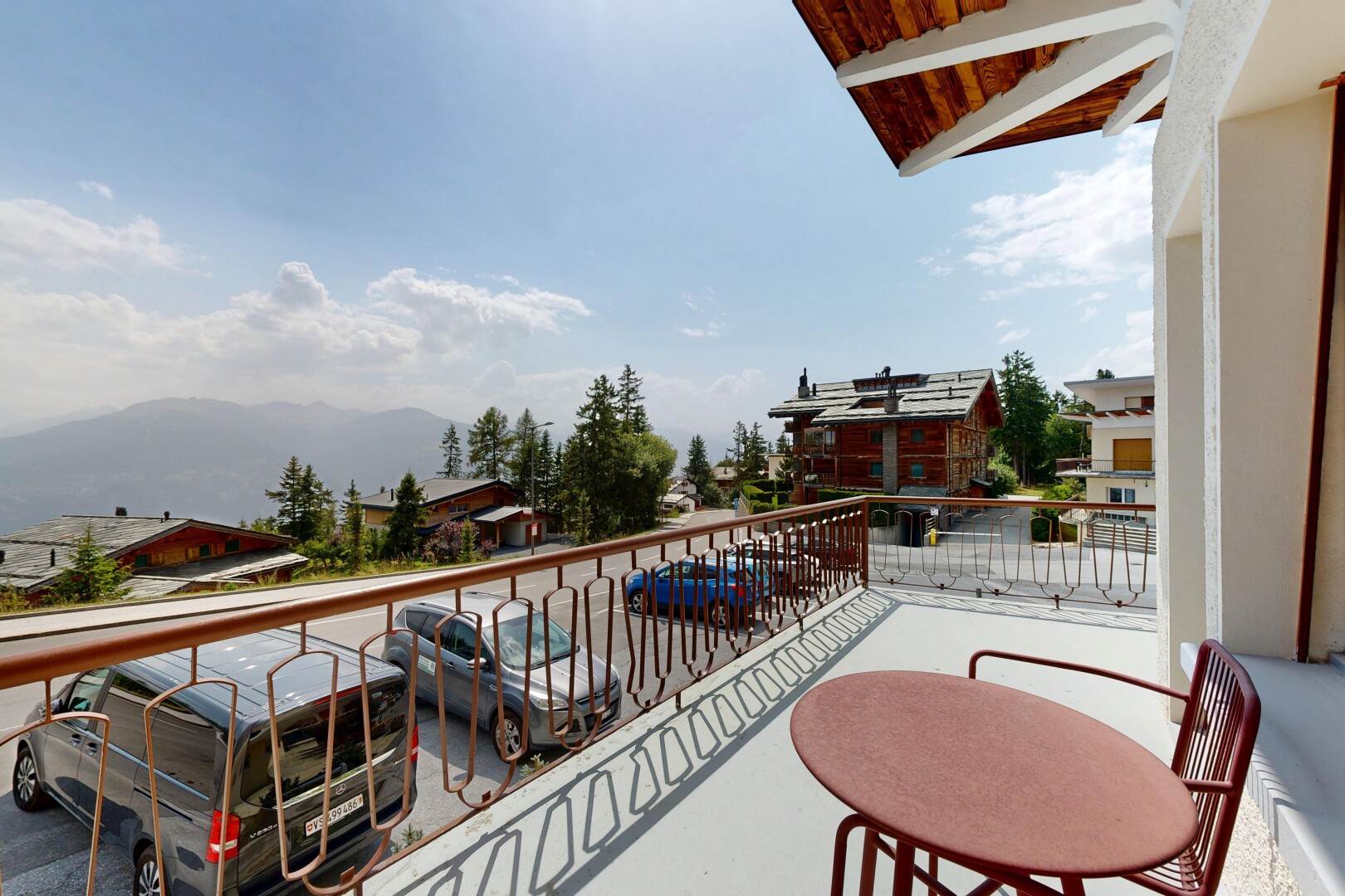balkon mit day time, from property, balkon, mountain view, und blick auf die berge