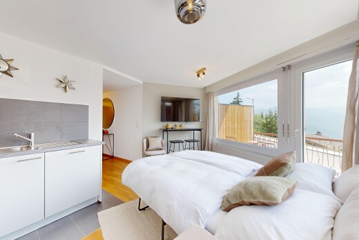 chambre avec lumière naturelle, natural light, cloison sèche, drywall, et accès à l'extérieur