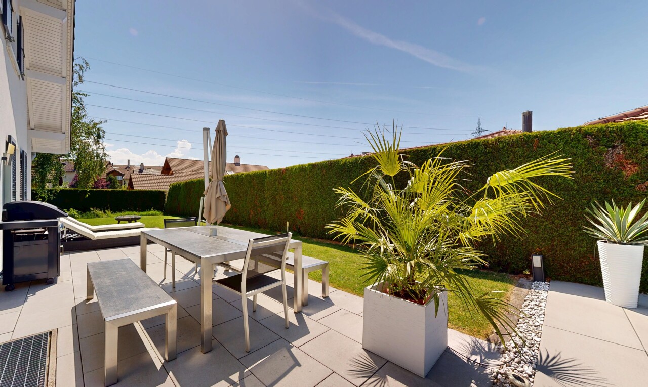terrasse avec day time, from property, terrasse, power lines view, et coin repas extérieur