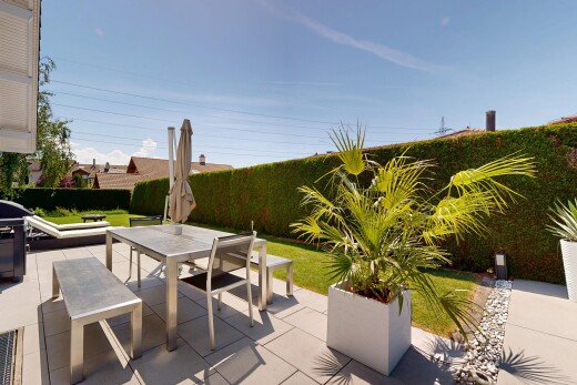 terrasse avec day time, from property, terrasse, power lines view, et coin repas extérieur