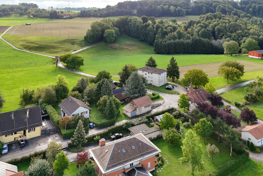 außenansicht mit ländliche aussicht, rural view, aerial view, und rendered