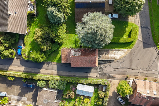 garten mit aerial view
