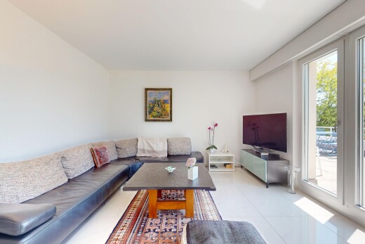 wohnzimmer mit fernseher, natürliches licht, natural light, inside property, und gipskartonwand