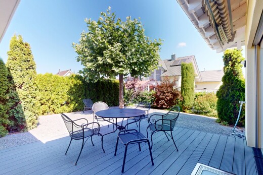 terrasse avec coin repas extérieur, day time, terrasse, et from property