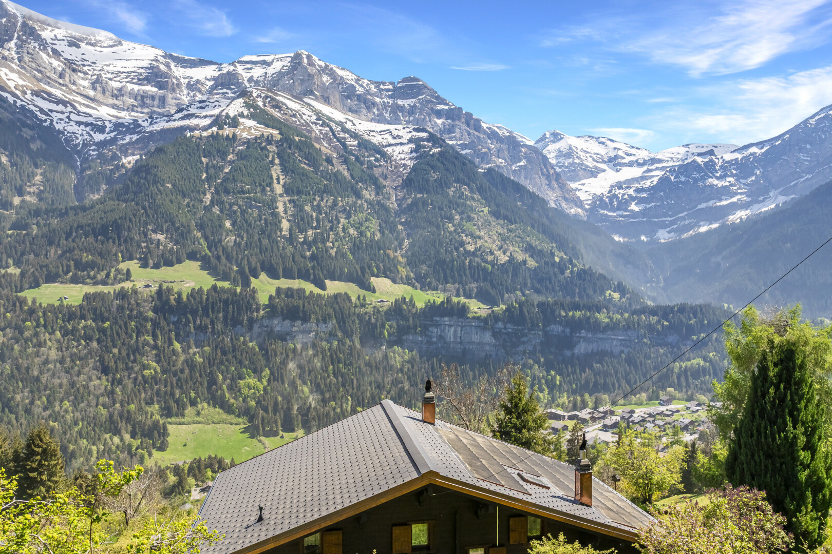 blick auf die berge mit mountain view, blick auf die berge, und day time