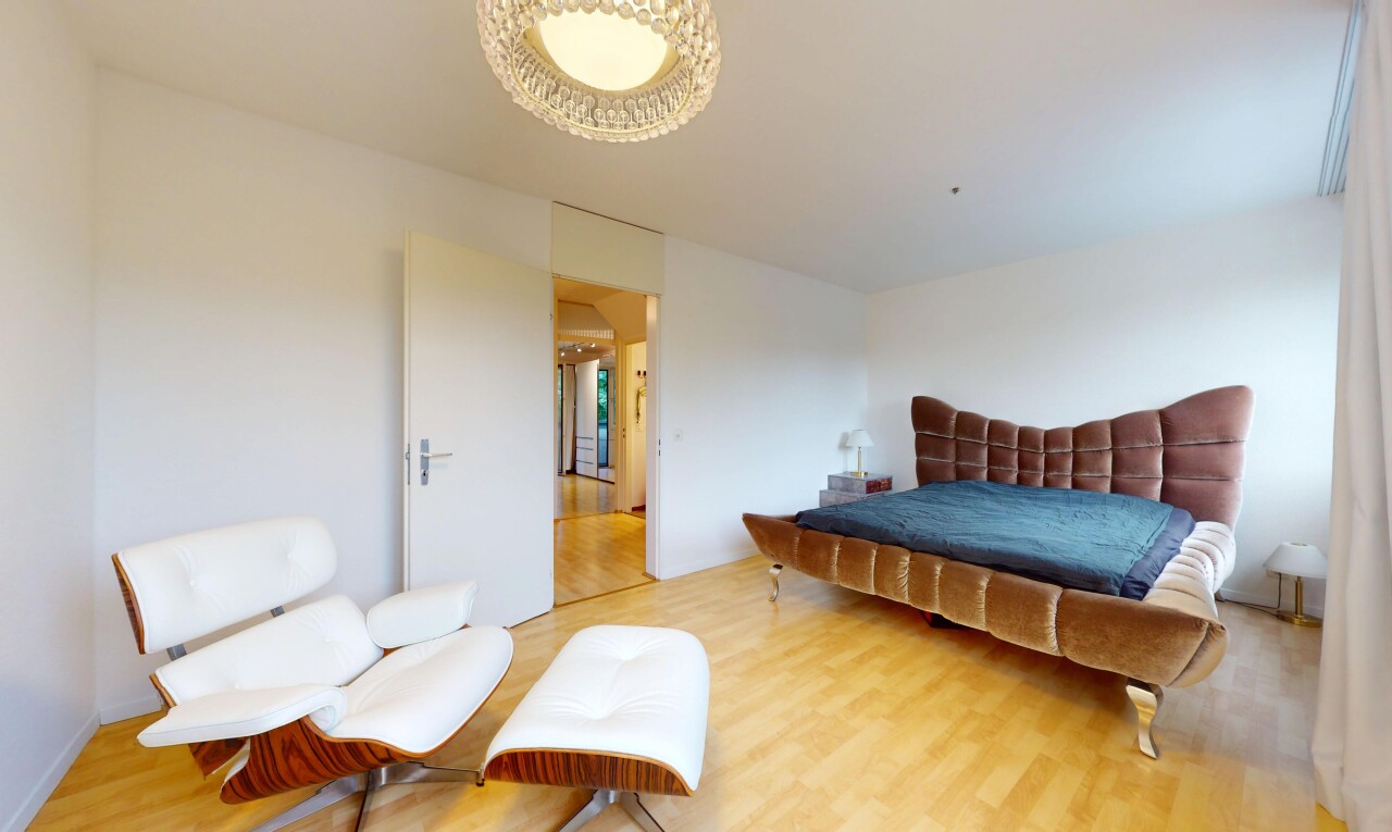 room with light wood-style floors