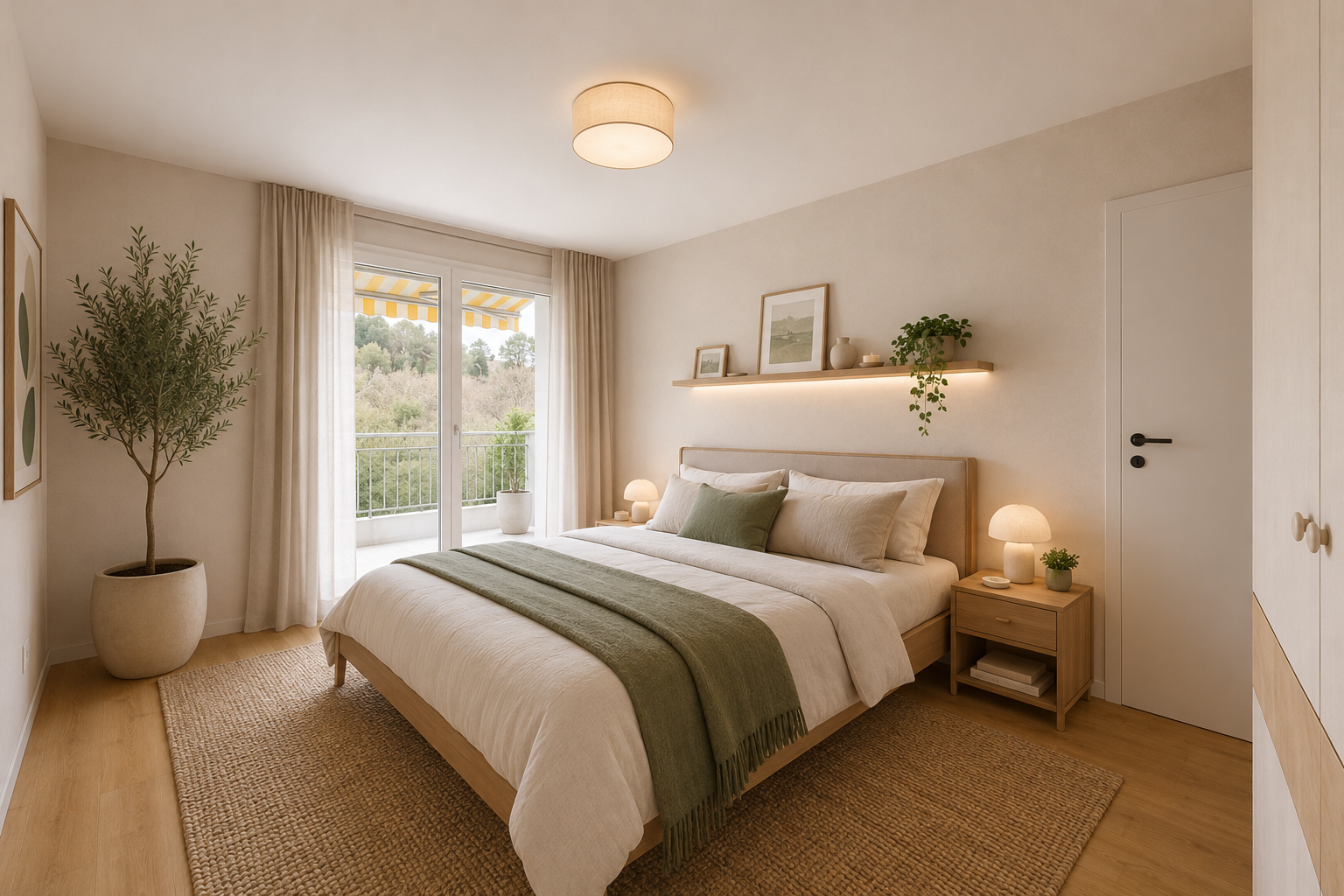 spare room with light wood-style floors