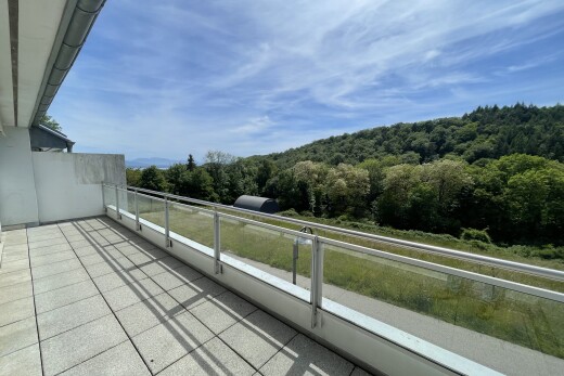 balkon mit from property, waldblick, forest view, und day time