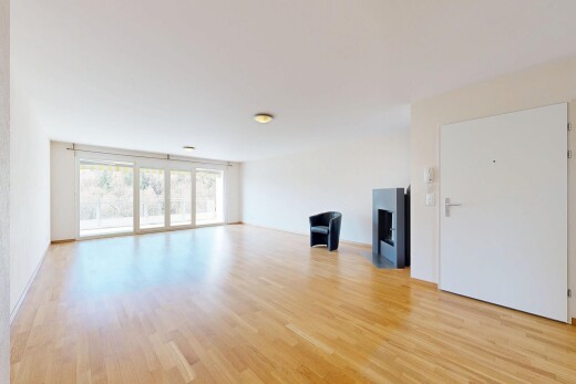 pièce vide avec sol en finition bois, wood finish floor, inside property, cloison sèche, et drywall