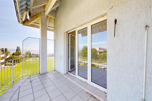 terrasse mit day time, from property, und rasen