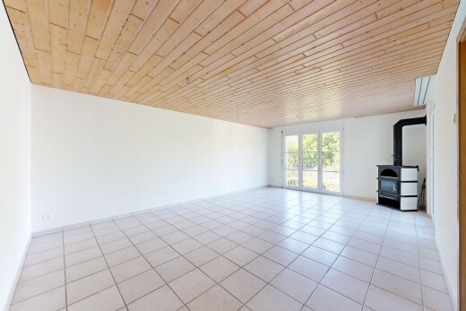 leerer raum mit inside property, wood ceiling, holzdecke, natural light, und natürliches licht