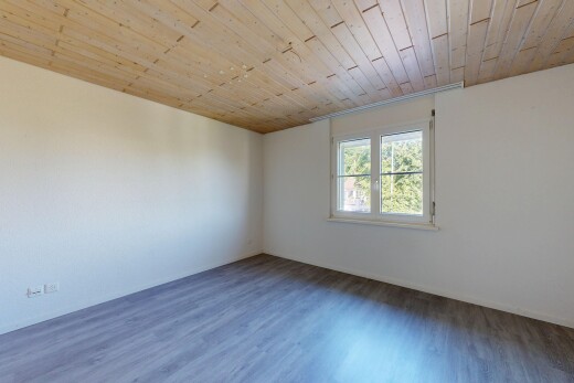 leerer raum mit wood ceiling, holzdecke, drywall, gipskartonwand, und natural light