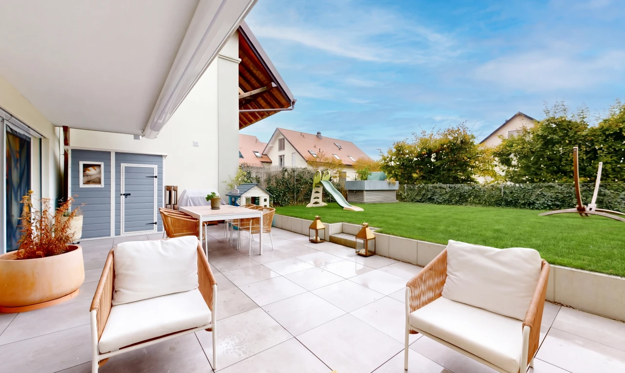 patio / terrace featuring outdoor dining area, a patio area, and a playground