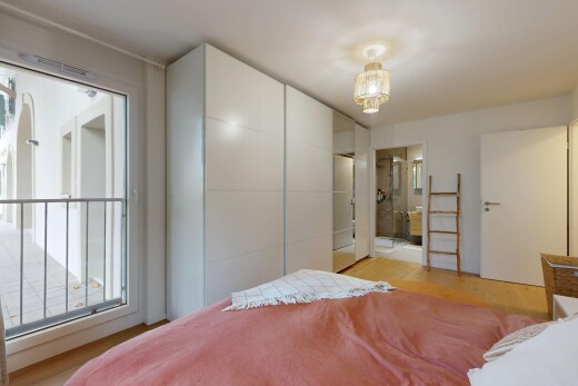 room / bedroom featuring light wood-style floors
