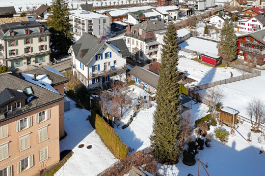 außenansicht mit snow