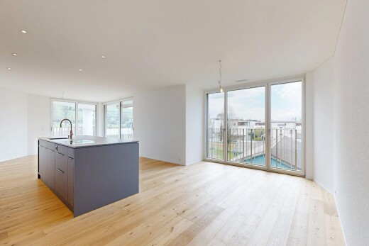 pièce vide avec light floor, inside property, fenêtres du sol au plafond, floor ceiling windows, et sol en finition bois