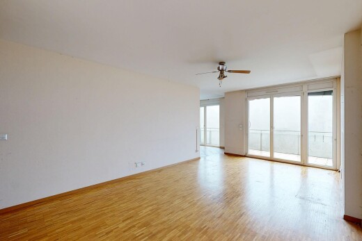 pièce vide avec cloison sèche, drywall, lumière naturelle, natural light, et sol en finition bois