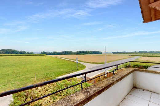 balkon mit ländliche aussicht, rural view, from property, und day time