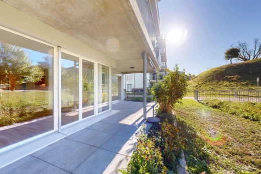 terrasse mit day time, zaun, und from property