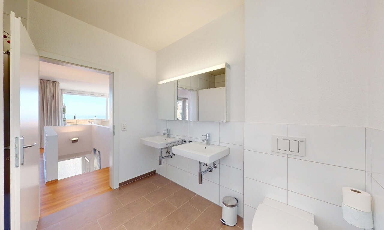 bathroom with a sink and toilet
