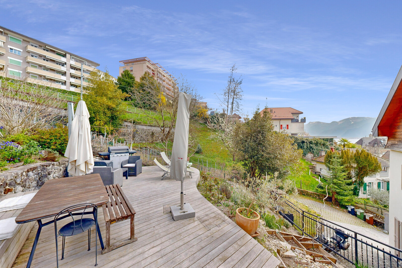 patio / terrace featuring outdoor dining area and fence