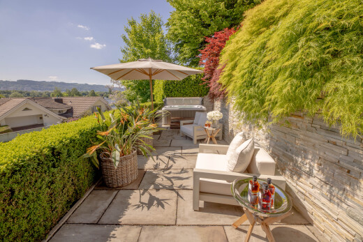 terrasse mit wohnraum im freien, day time, terrasse, und from property