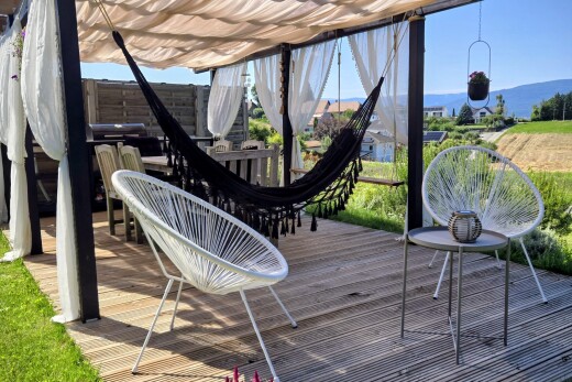 balkon mit day time, deck, blick auf die berge, und mountain view