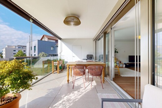 terrasse mit day time und fernseher