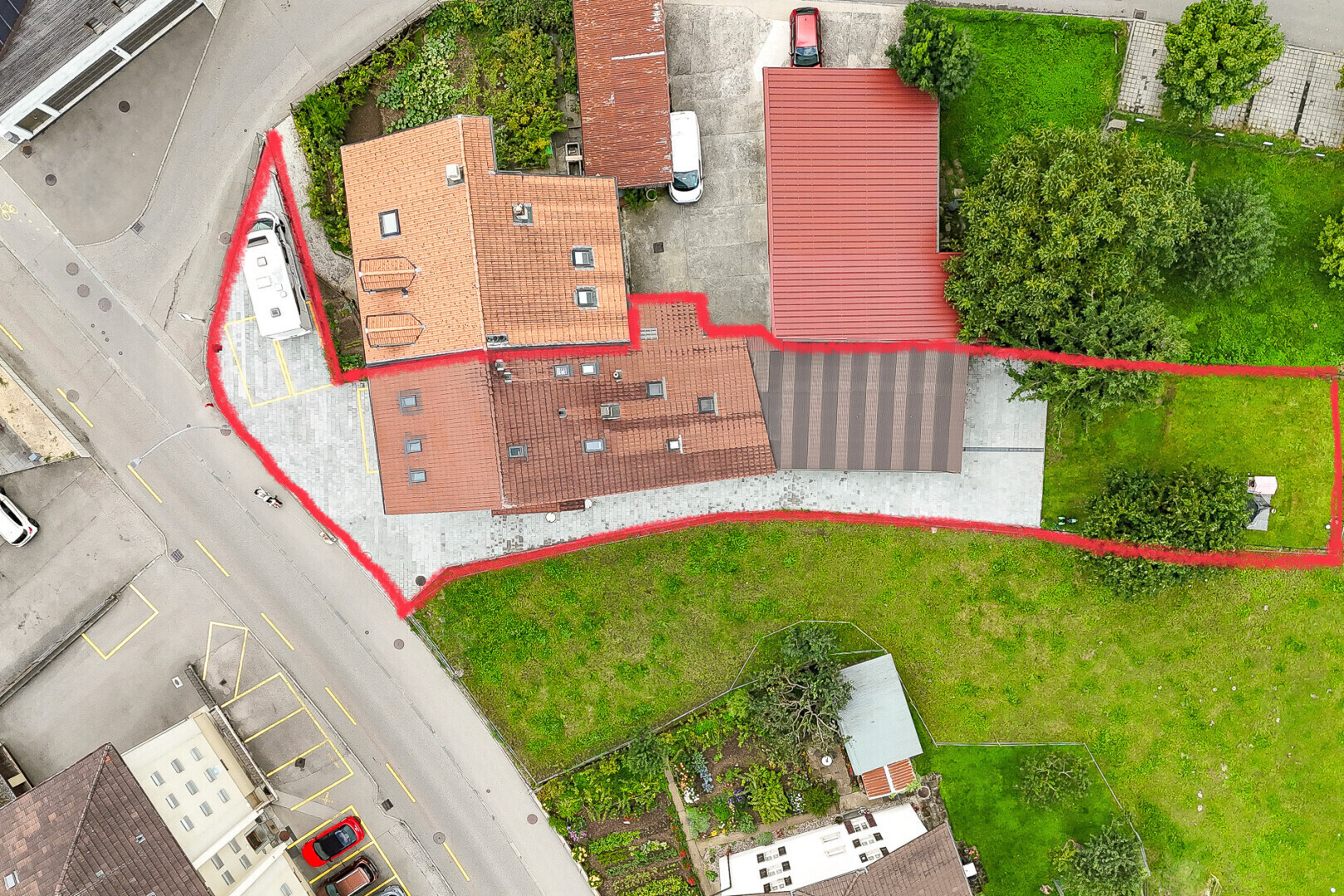 emplacement avec property lines
