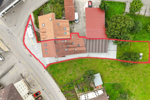 lage auf der karte mit property lines