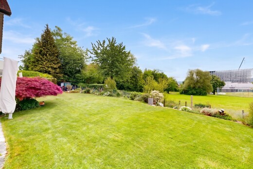 garten mit rasen und day time