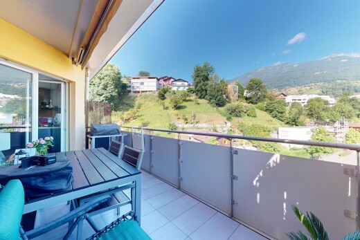 balkon mit grill, balkon, from property, blick auf die berge, und mountain view
