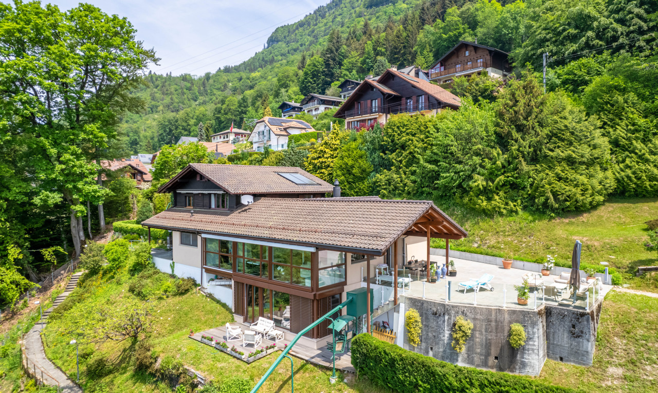 blick auf die drohnen- / luftansicht