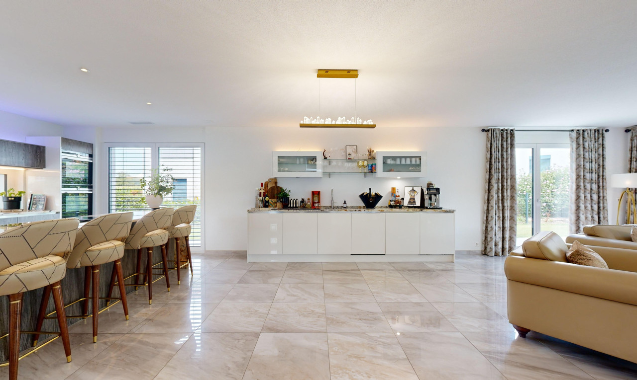 wohn- / esszimmer mit natürliches licht