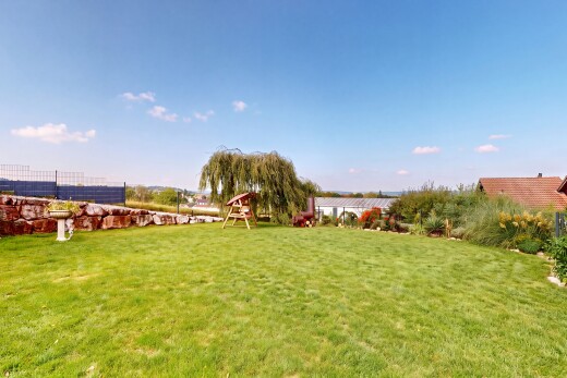 garden featuring a lawn