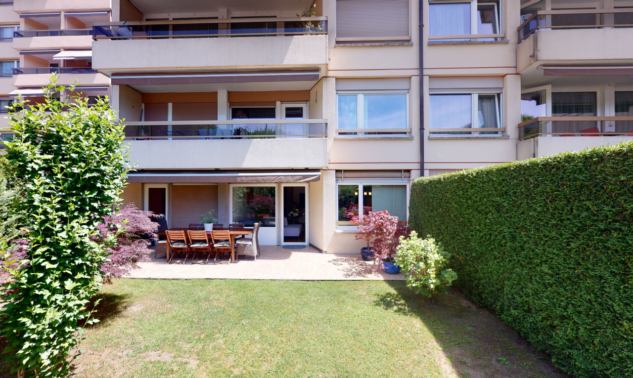 Grand appartement de 2,5 pièces en rez de jardin à Lausanne