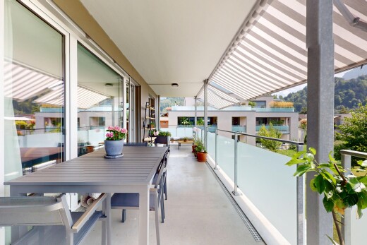 balkon mit from property und wintergarten