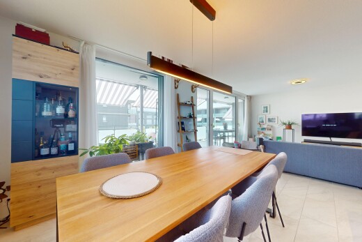 view of living / dining room