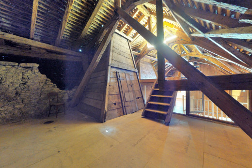 sicht auf den dachboden