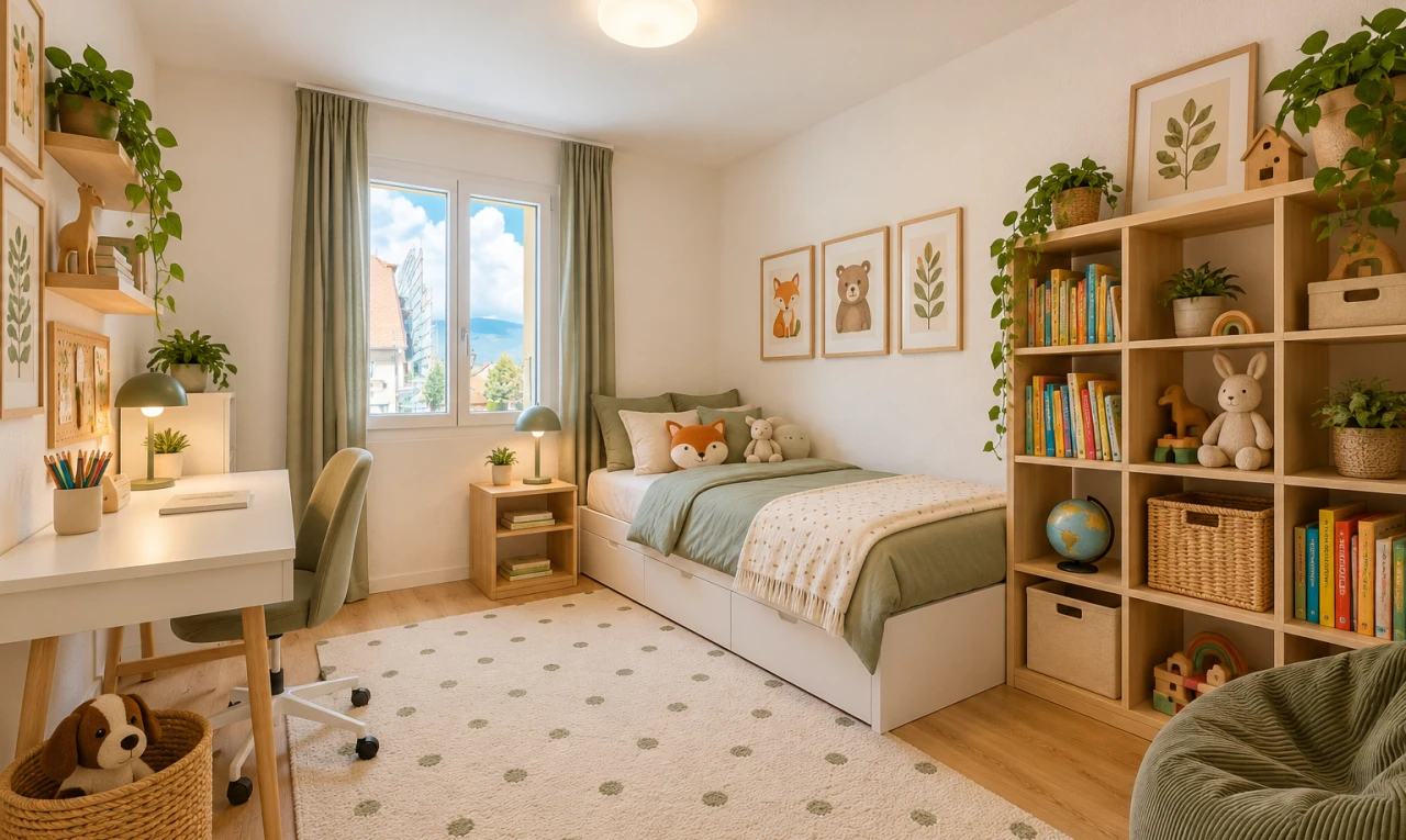leerer raum mit drywall, gipskartonwand, wood finish floor, holzfußboden, und baseboards wall