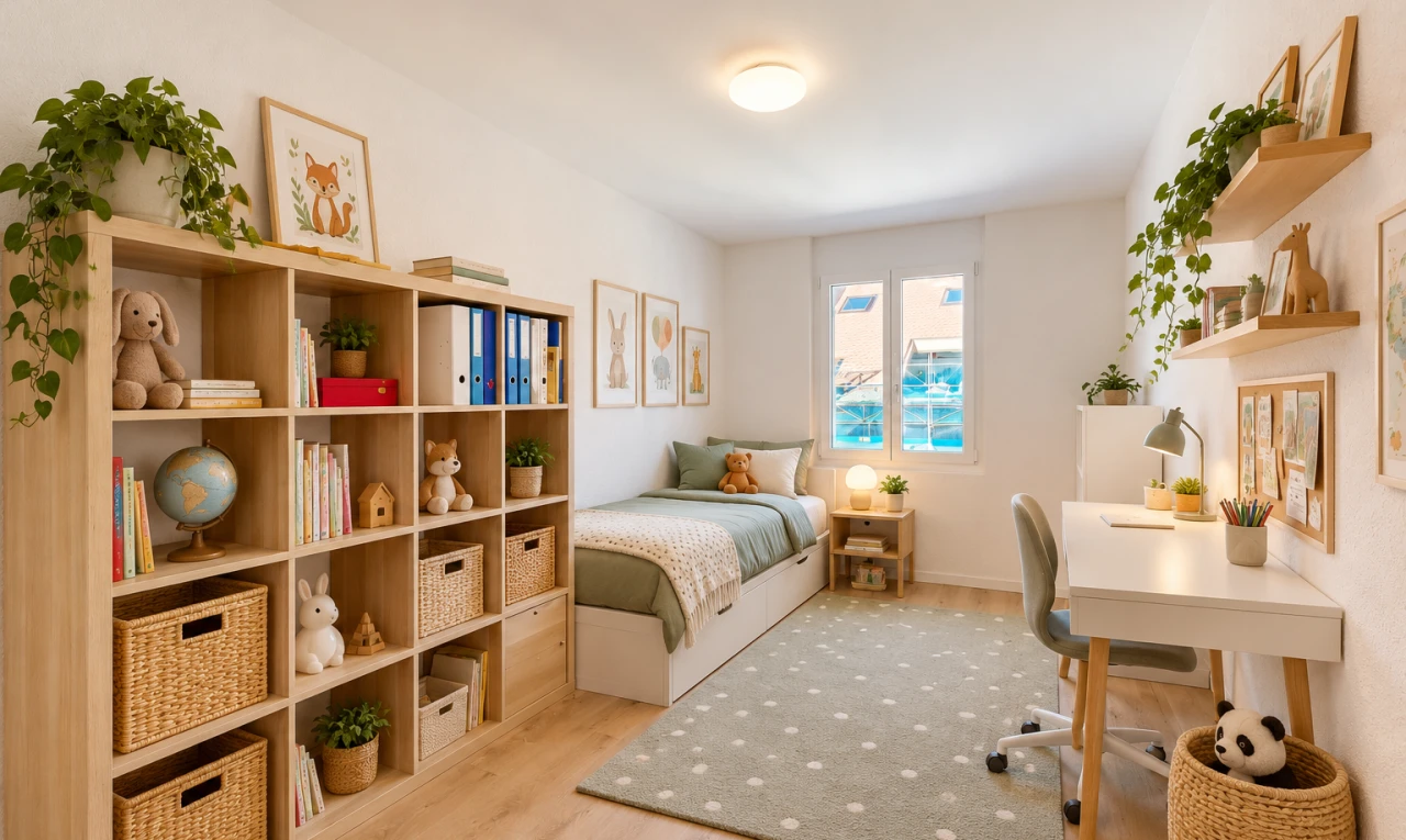 leerer raum mit wood finish floor, holzfußboden, inside property, drywall, und gipskartonwand