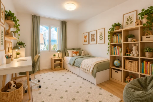 leerer raum mit drywall, gipskartonwand, wood finish floor, holzfußboden, und baseboards wall